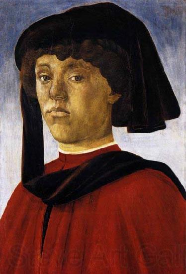 BOTTICELLI, Sandro Portrait of a Young Man Germany oil painting art